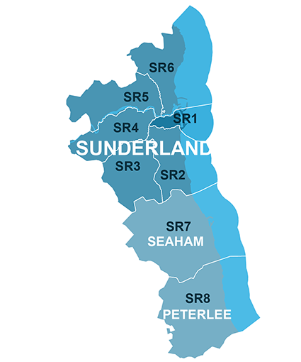 Sunderland Map (House Sale Data)